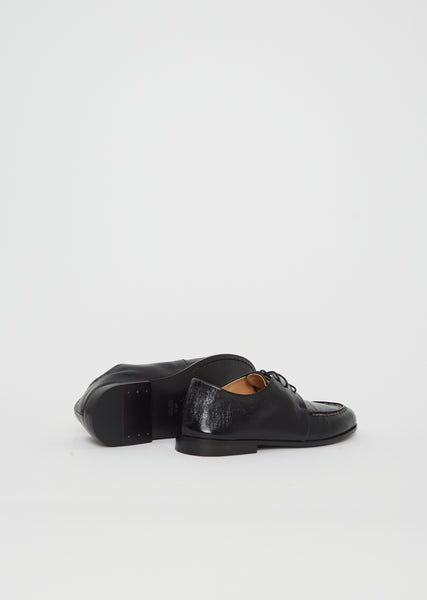 Mobasso Leather Lace-Up Derby – La Garçonne