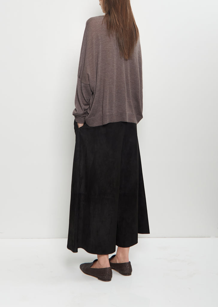 Cashmere Boat Neck Sweater — Lava