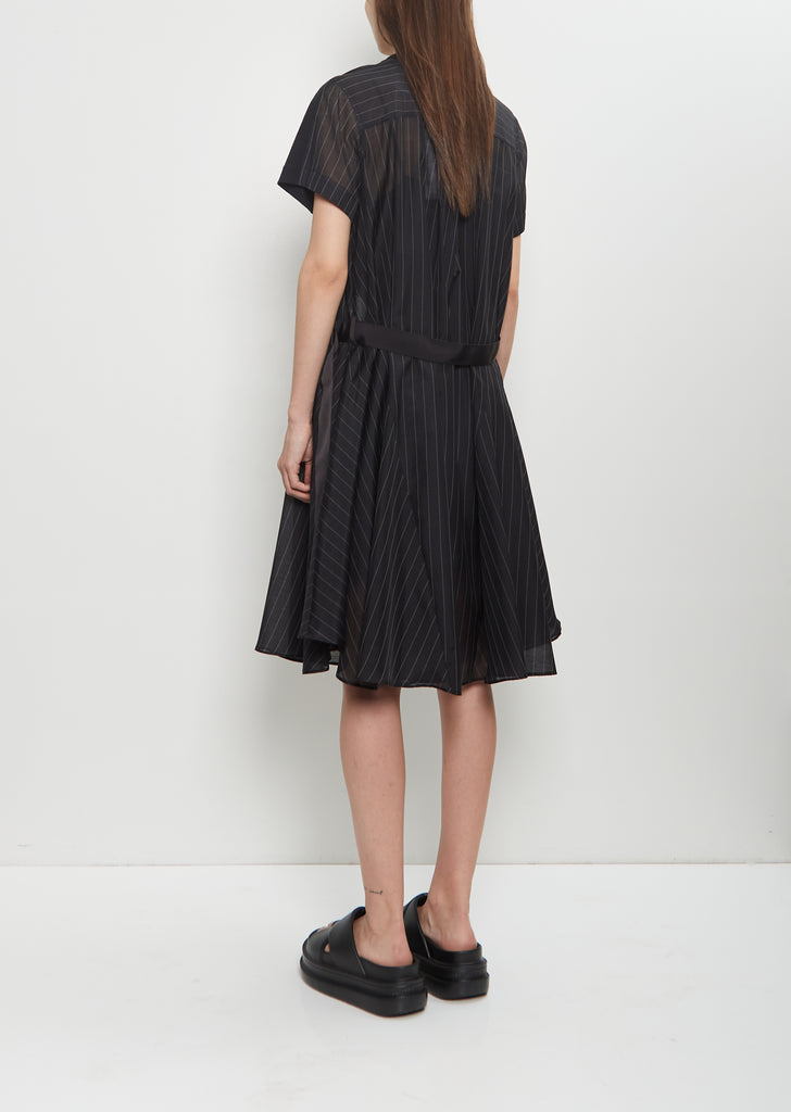 Spun Organza x Cotton Jersey Dress