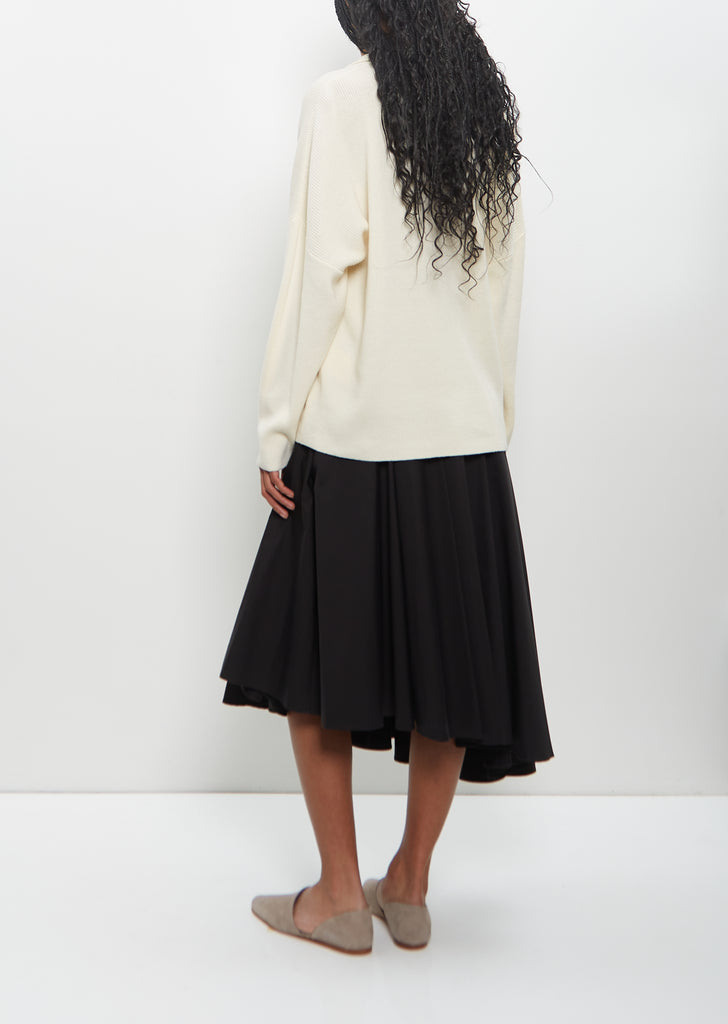 Ribbed Wool Louise Polo Sweater