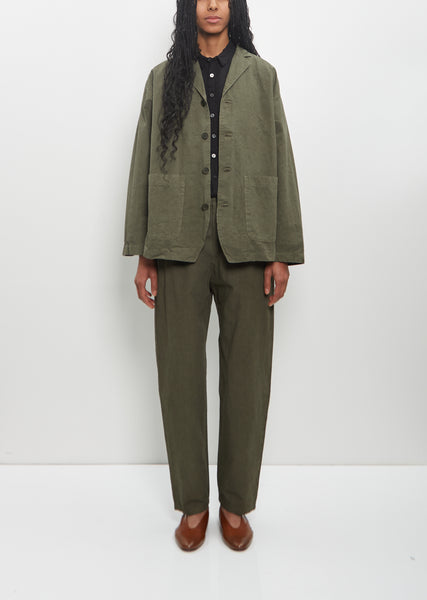 Cotton Hemp Tailored Coverall Jacket – La Garçonne