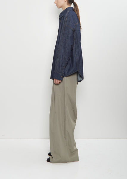 Cotton Denim Casio Shirt — Indigo – La Garçonne