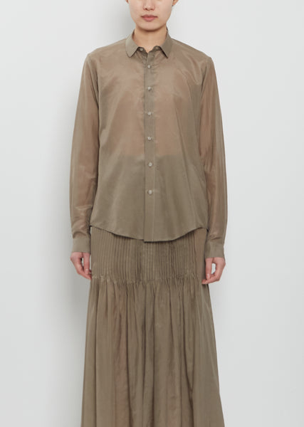 Sheer Cotton Silk Shirt – La Garçonne