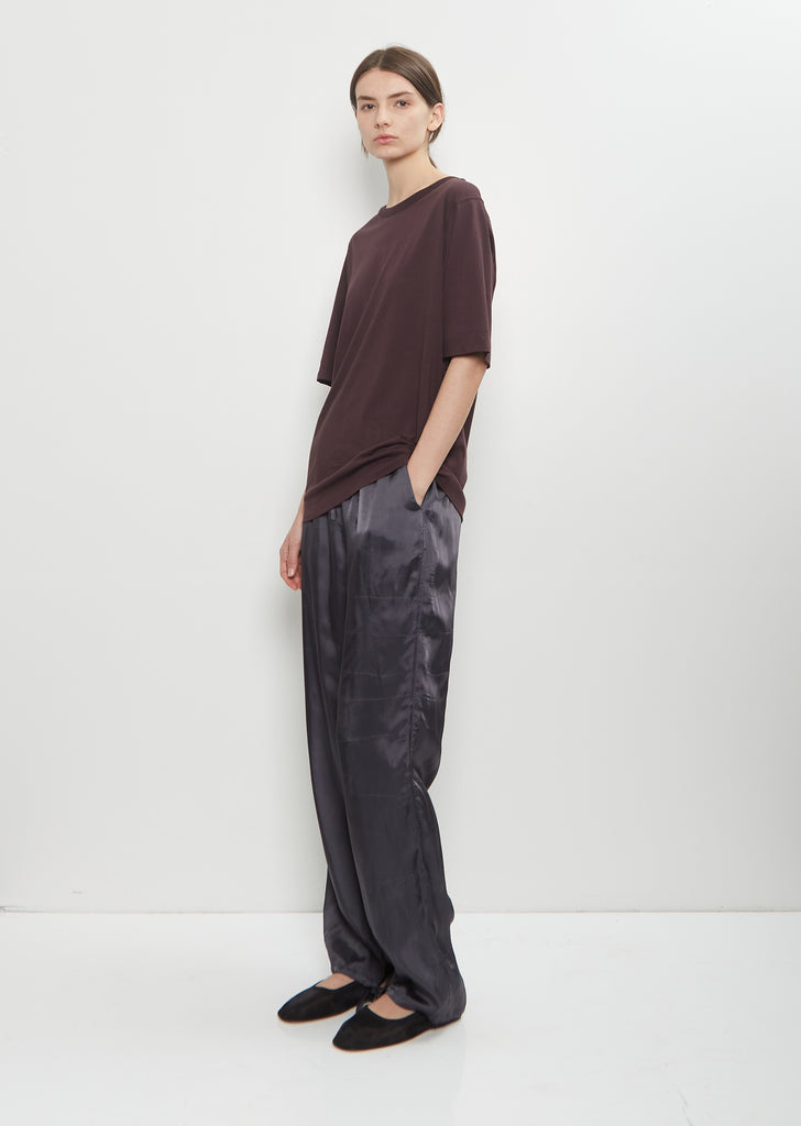 Cotton Hatro Short Sleeve T-Shirt — Burgundy