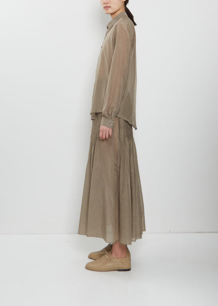 Sheer Cotton Silk Shirt – La Garçonne