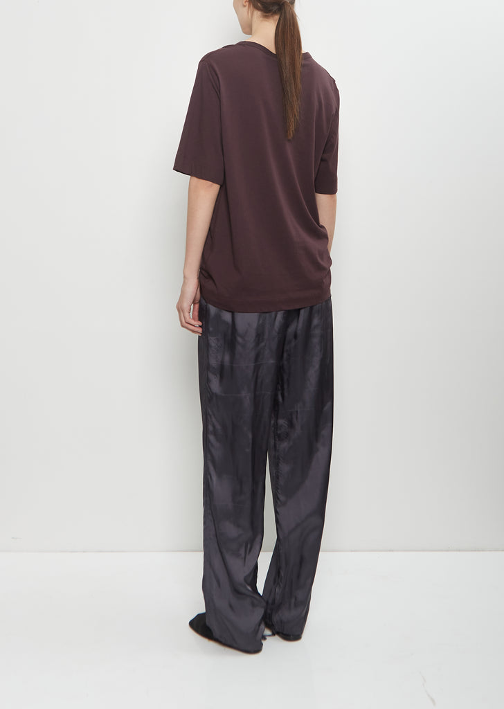 Cotton Hatro Short Sleeve T-Shirt — Burgundy