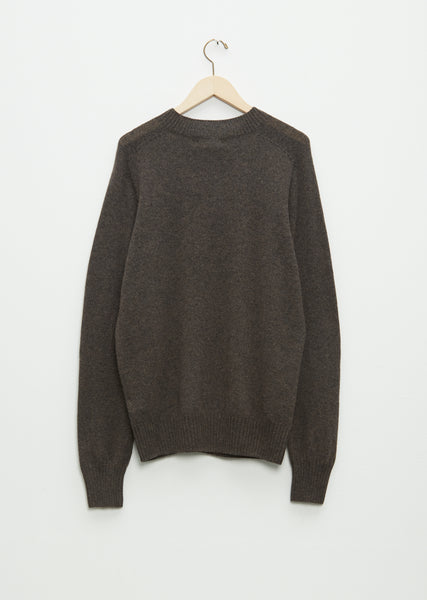 Saddle Crew Sweater Soft Camel Hair