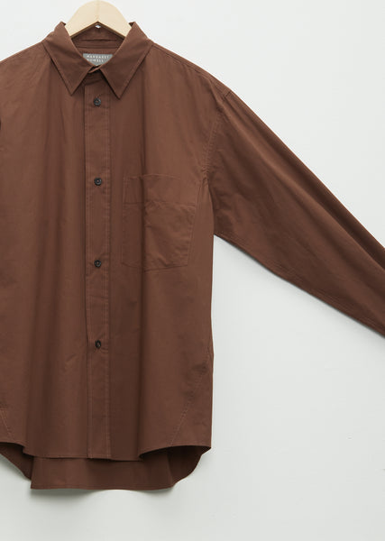 Oversized Dress Shirt Matt Cotton Poplin – La Garçonne