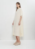 Biwa Yoryu Cotton Dress — Ivory