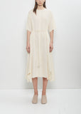 Biwa Yoryu Cotton Dress — Ivory