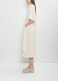 Biwa Yoryu Cotton Dress — Ivory