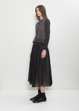 Stretch Cotton Cardigan — Charcoal