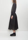 Stretch Cotton Cardigan — Charcoal