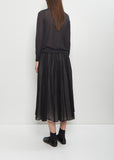 Stretch Cotton Cardigan — Charcoal
