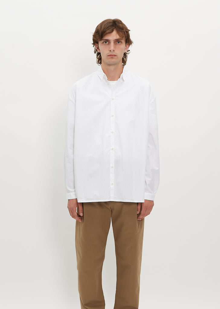 The Draughtsman Shirt — Poplin Chalk