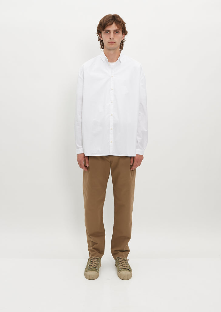 The Draughtsman Shirt — Poplin Chalk
