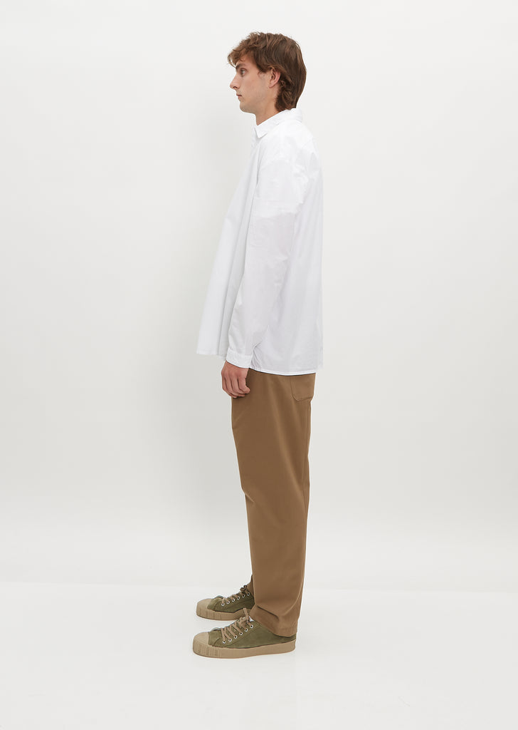 The Draughtsman Shirt — Poplin Chalk