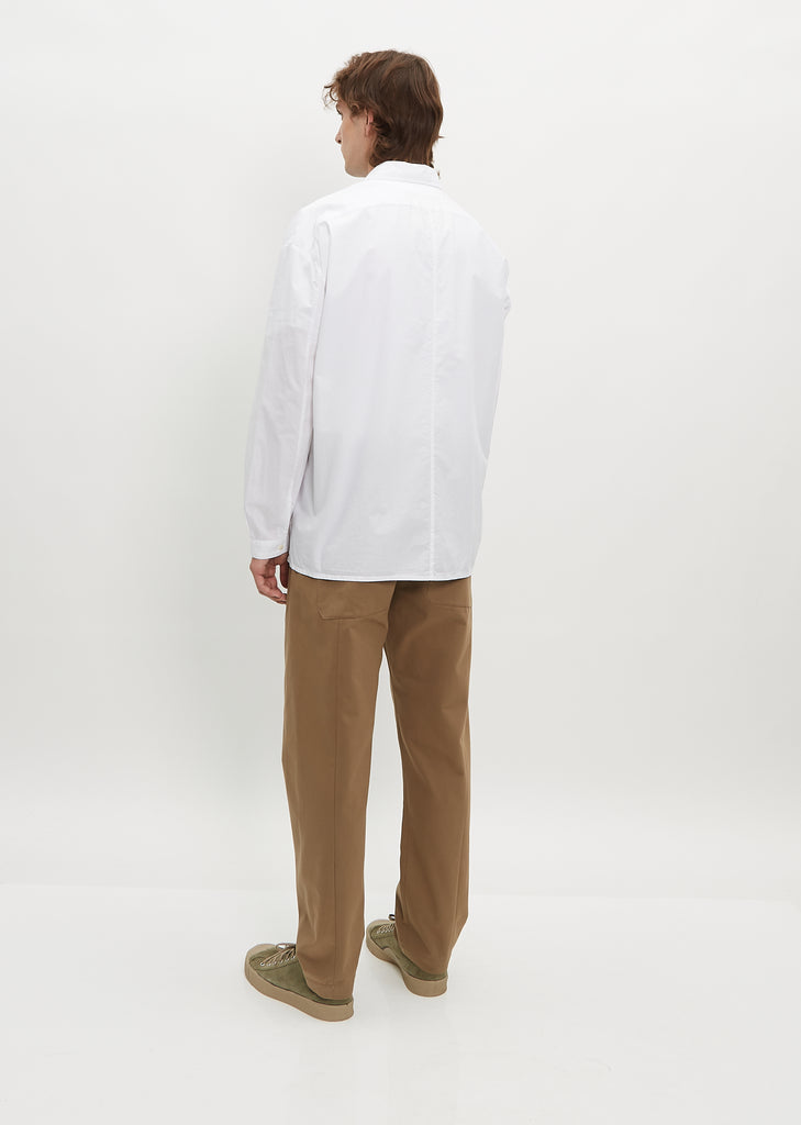 The Draughtsman Shirt — Poplin Chalk