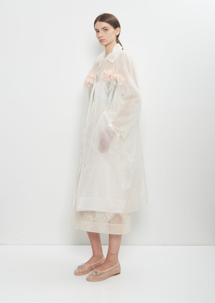 Silk Carnations Car Coat