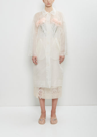 Silk Carnations Car Coat