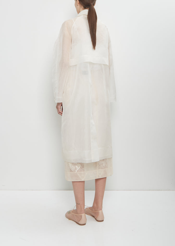 Silk Carnations Car Coat