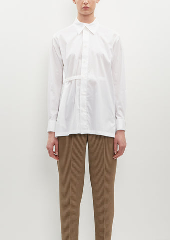 Fastened Cotton Blend Shirt
