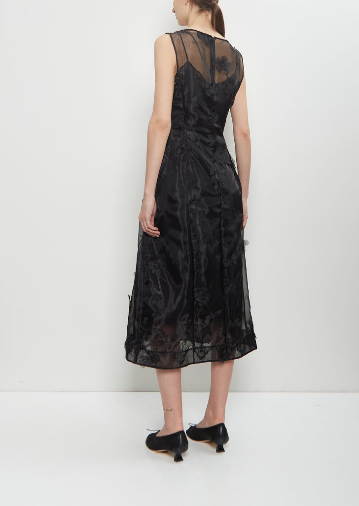 Organza Balconette Detail Dress