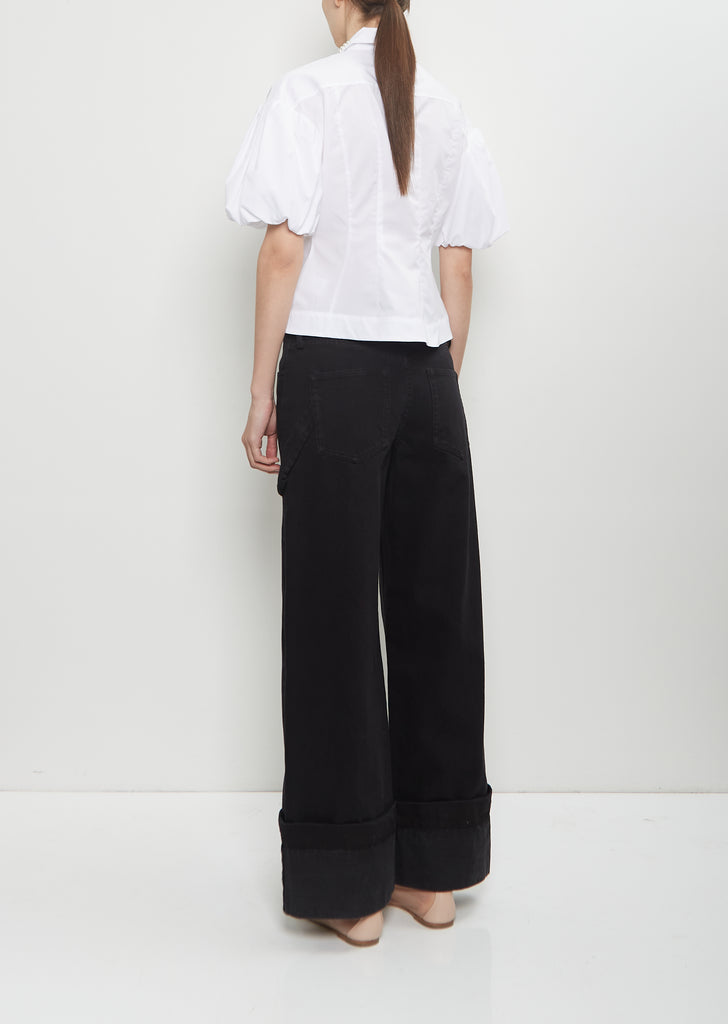 Cotton Straight Cut Boyfriend Jeans