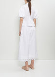 Cotton Puff Sleeve Shirt — White