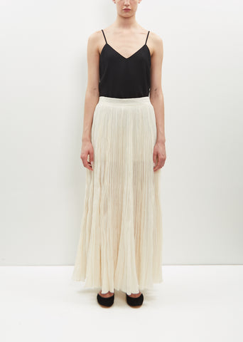 Crinkled Plissé Skirt