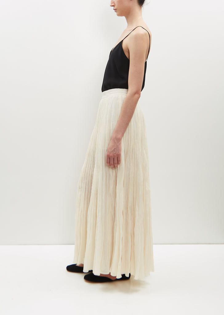 Crinkled Plissé Skirt