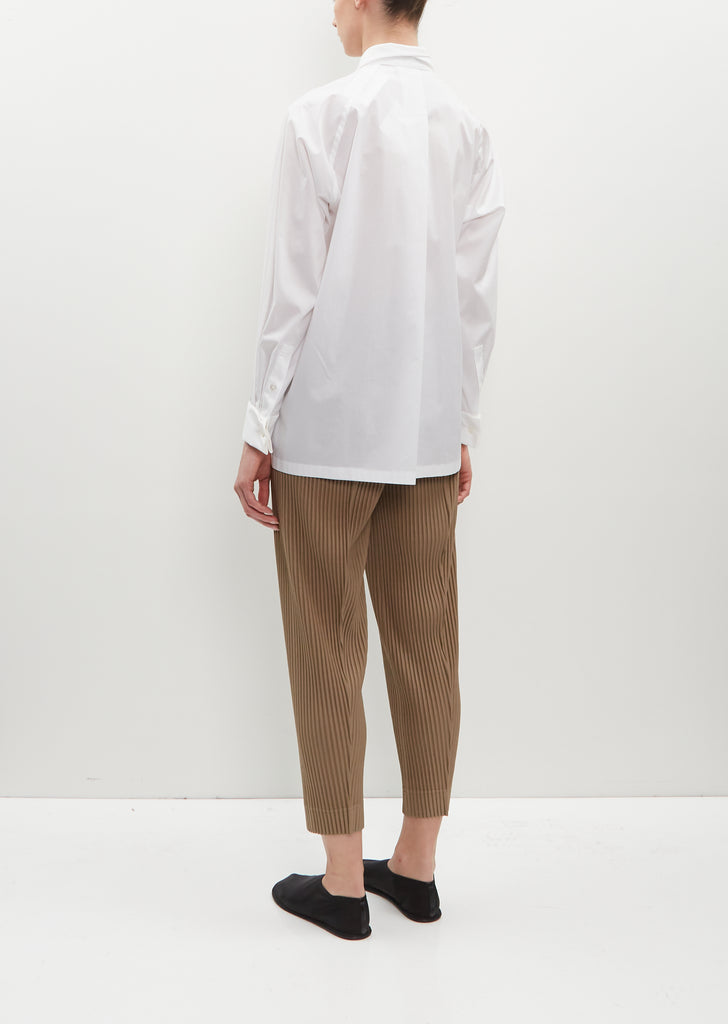 Fastened Cotton Blend Shirt