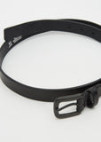 25mm Leather Belt — Black