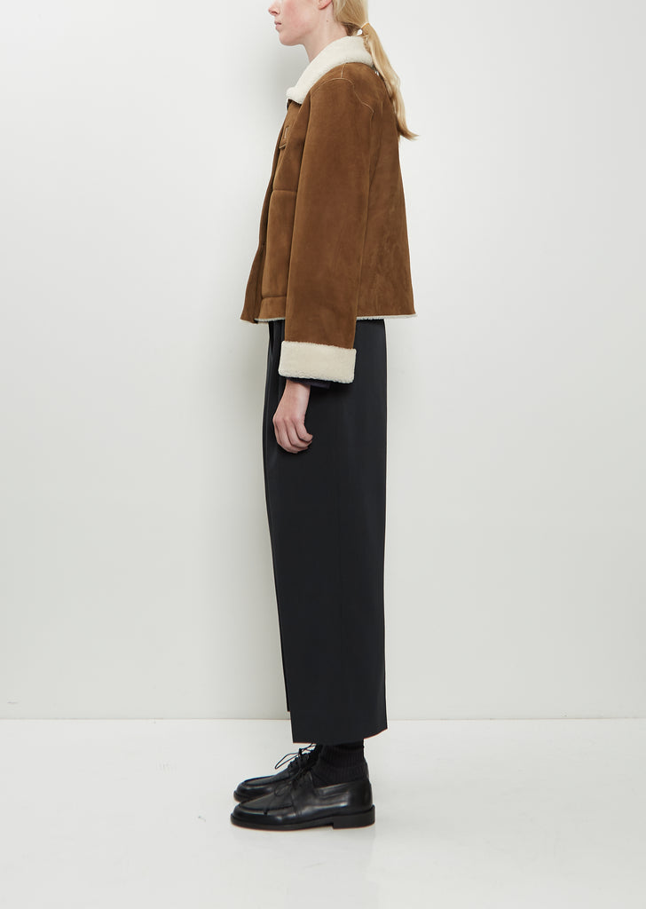 Cropped Shearling Jacket