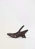 Leather Slingback Heel