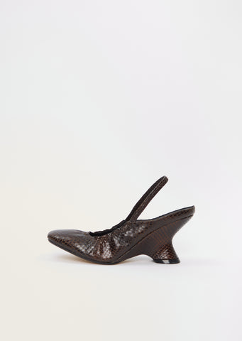 Leather Slingback Heel