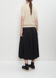 Cashmere Short Sleeve Cardigan — Beige