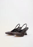 Leather Slingback Heel