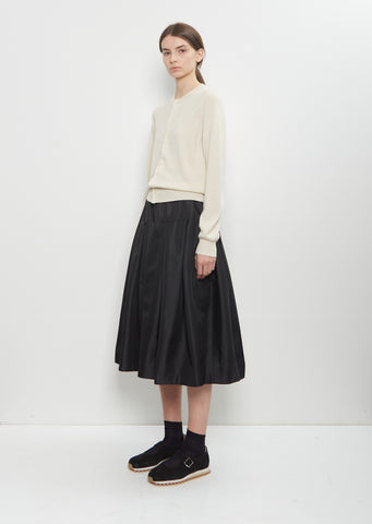 Cashmere Long Sleeve Cardigan — Off White
