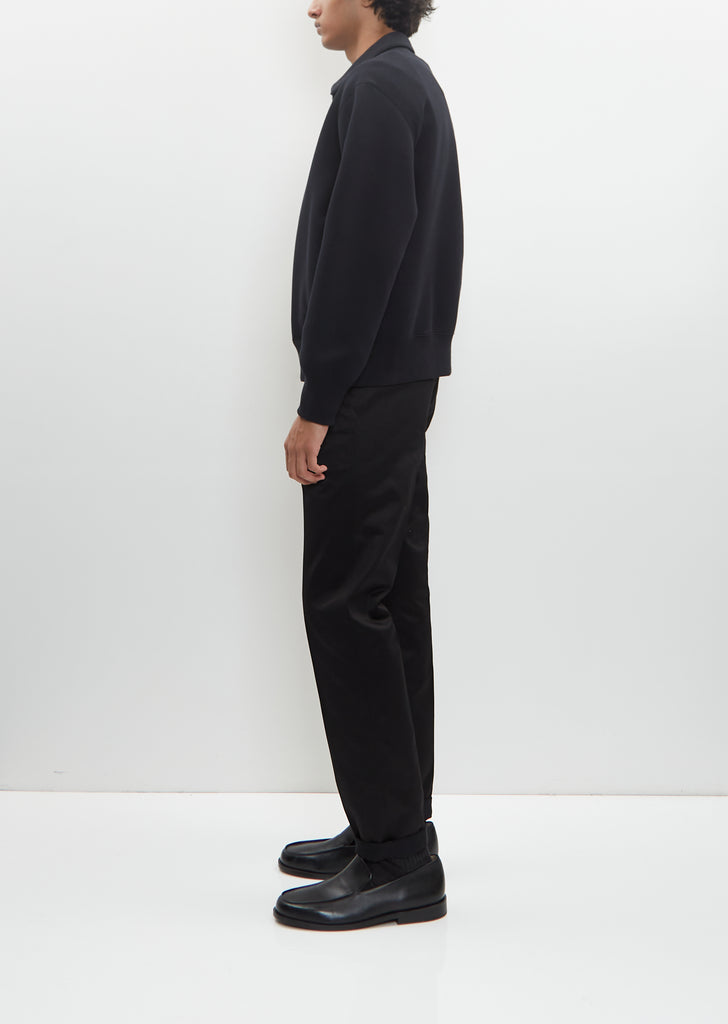 Sponge Sweat Polo Shirt — Black