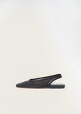 Mesh Slingback Ballet — Black