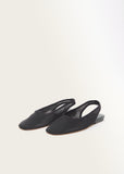 Mesh Slingback Ballet — Black