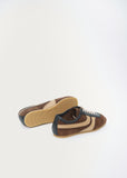 Suede Trainer — Dark Brown