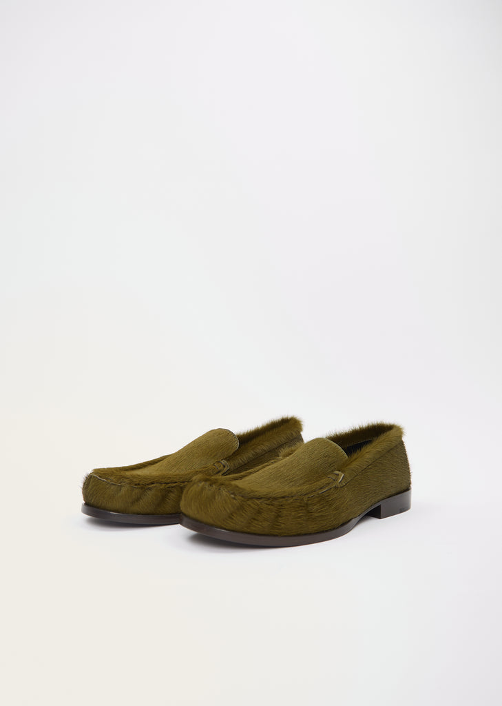 Hair Leather Loafer
