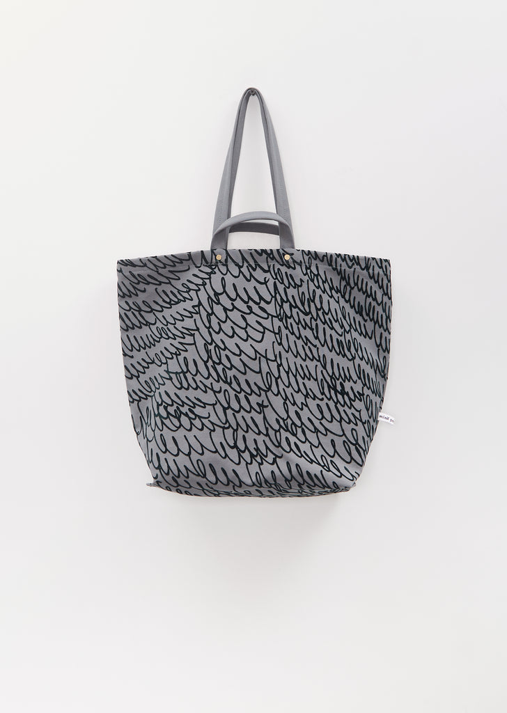 Lululu Cotton Tote Bag — Gray