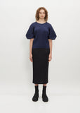 Pleated Wide Sleeve Blouse