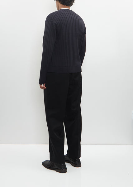 【auralee】rib knit short cardigan サイズ1 AURALEE SUPER FINE WOOL HIGH GAUGE RIB KNIT SHORT CARDIGAN