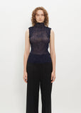 Chiffon Twist Top — Navy
