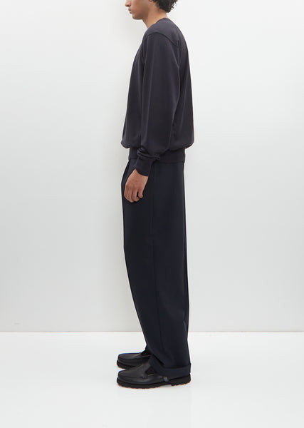 AURALEE ブラック ジップアップ トレーナー AURALEE Elastic High Gauge Sweat Half Zip P/O Ink Black | HAVEN