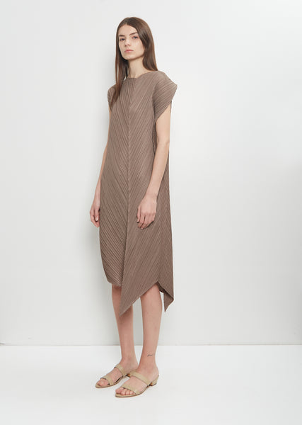 Flare pleats Dress – L'AUBE BLANC